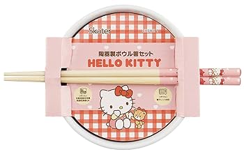 Amazon｜スケーター(Skater) 陶器製 ボウル 竹製 箸 セット